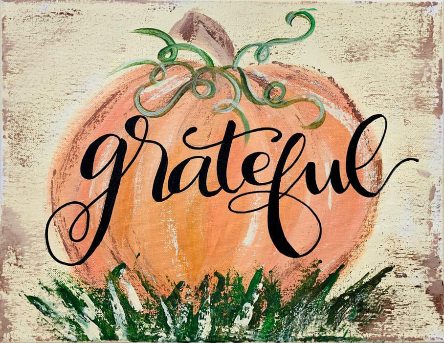 Grateful Pumpkin - Nov 19th - 12:30pm - Central Citrus Community Center - Lecanto,FL - Painting Party