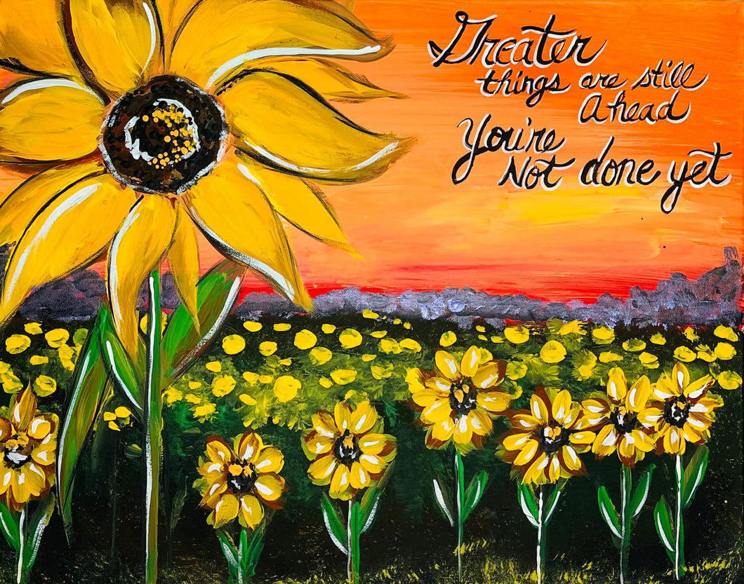 Paint & Petal - Nov 22nd - 2pm - Flower Time- Lecanto, FL - Painting Party